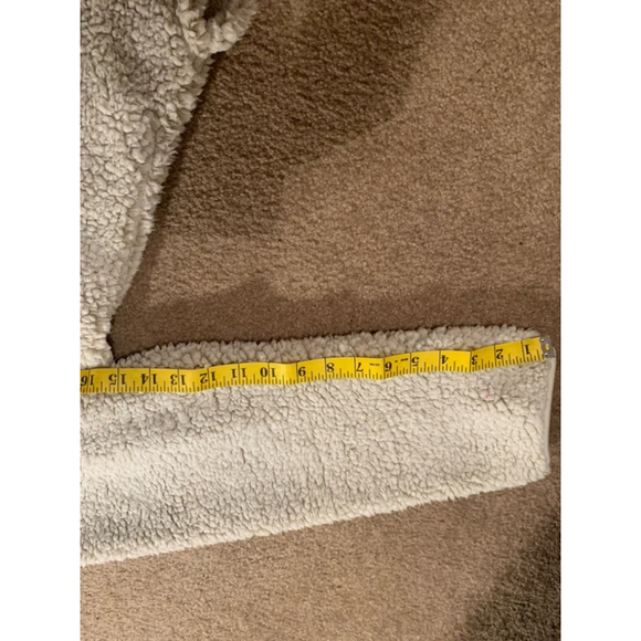 Women's Cozy Sherpa Fleece Pullover XL Cream - Picture 5 of 6